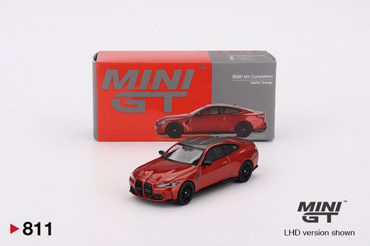 Mini GT 1/64 BMW M4 Competition (#811) - Sakhir Orange