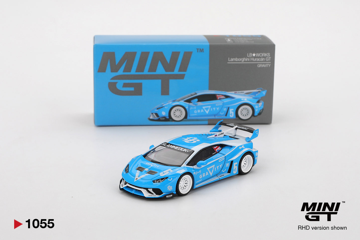 Mini GT 1/64 LB★WORKS Lamborghini Huracán GT (#1055) - GRAVITY