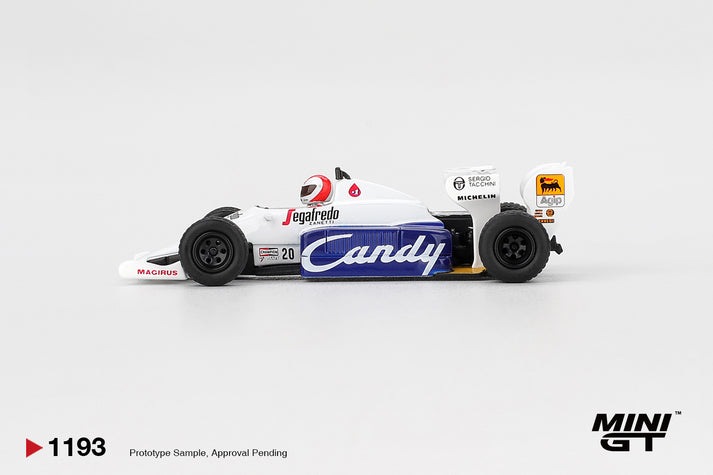 Mini GT 1/64 Toleman TG184 (#1193) - #20 Johnny Cecotto 1984 Monaco Grand Prix