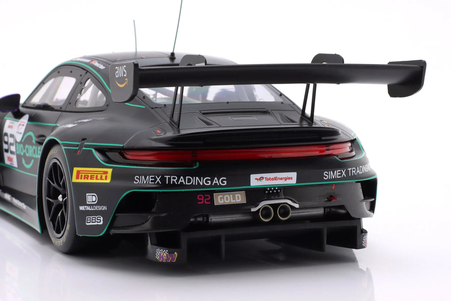IXO 1/18 – Porsche 911 (992) GT3 R – 24h Spa 2025