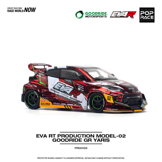 Pop Race 1/64 Goodride Motorsport Toyota GR Yaris - EVA RT Production Model 02
