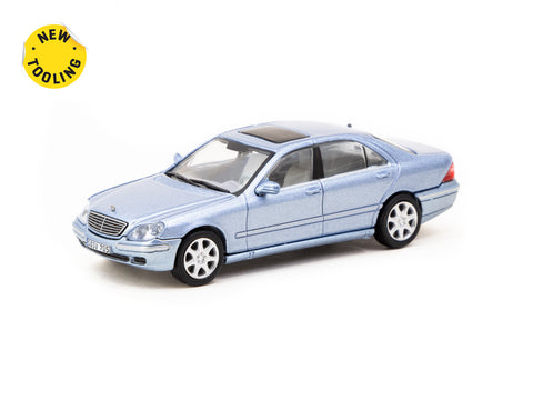 Tarmac Works 1/64 Mercedes-Benz S-Class - Horizon Blue Metallic