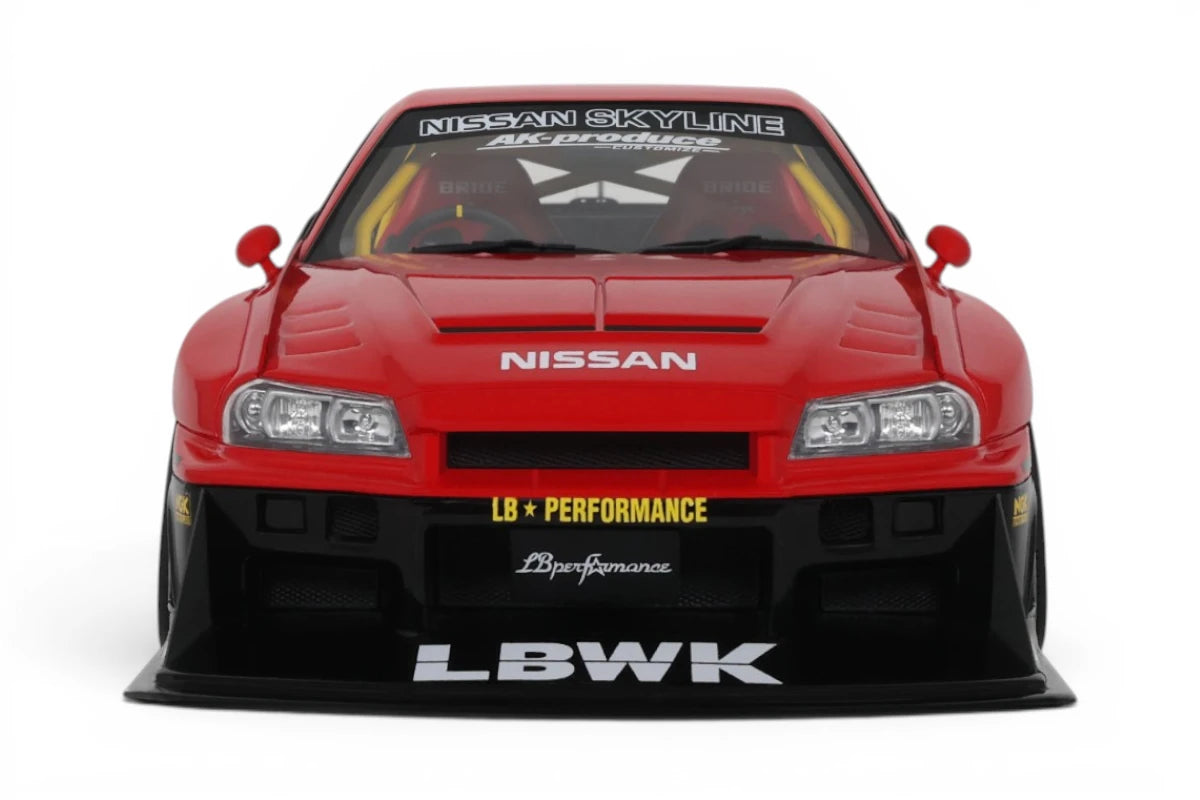 ⚠️ PRE ORDER ⚠️ GT Spirit 1/18 LBWK Nissan Skyline ER34 Super Silhouette - #5 Red/Black