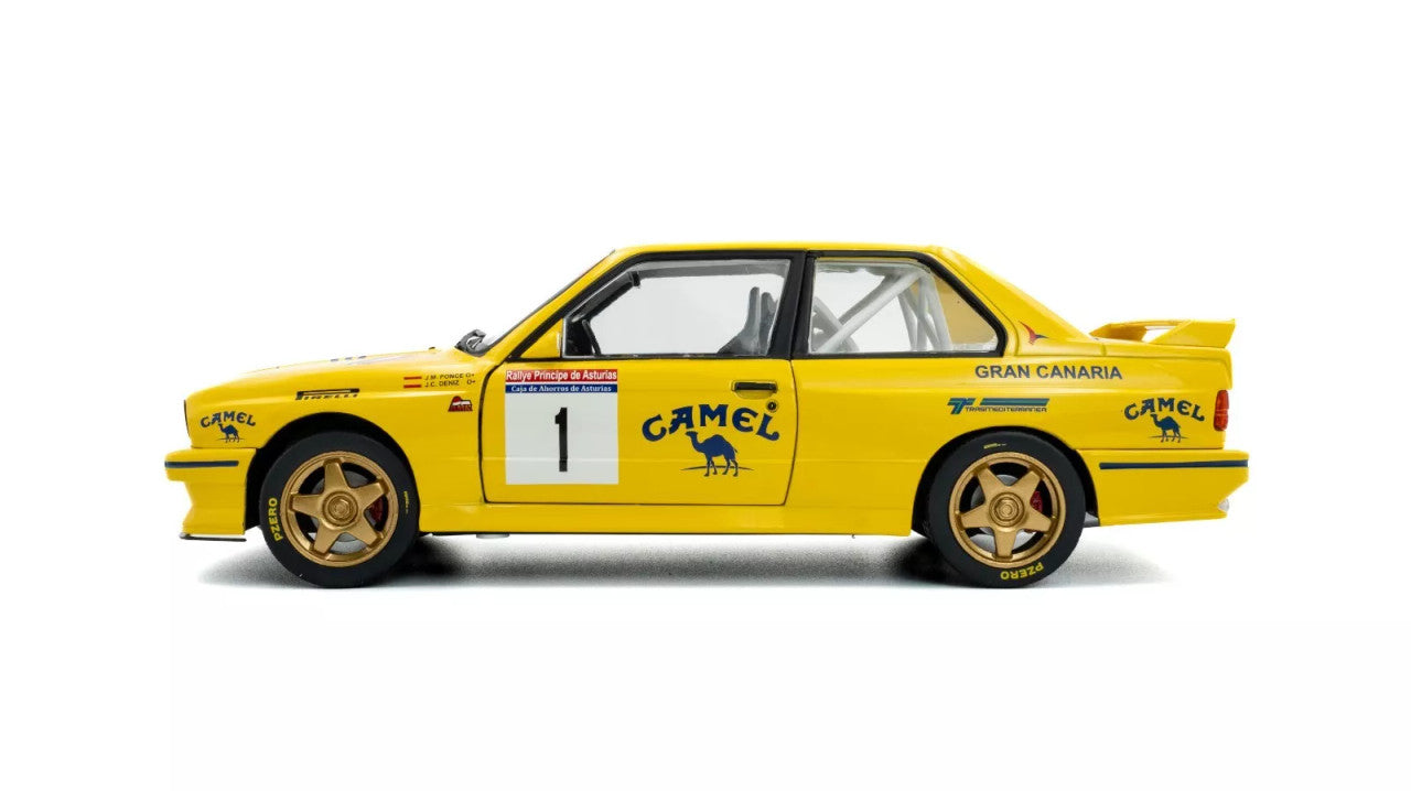 Solido 1/18 1992 BMW (E30) M3 GR.A - #1 Yellow Rally Principe Asturias