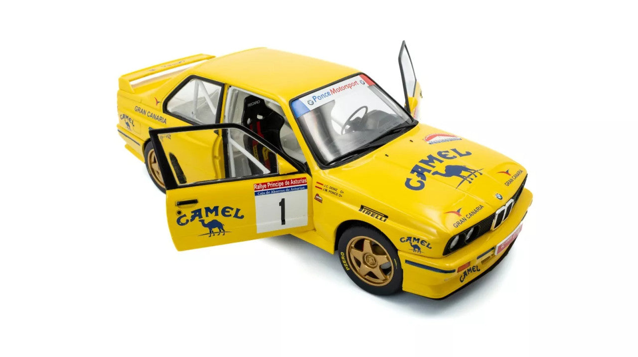 Solido 1/18 1992 BMW (E30) M3 GR.A - #1 Yellow Rally Principe Asturias