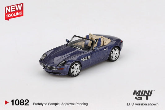 Mini GT 1/64 BMW Alpina Z8 Roadster (#1082) - Alpina Blue