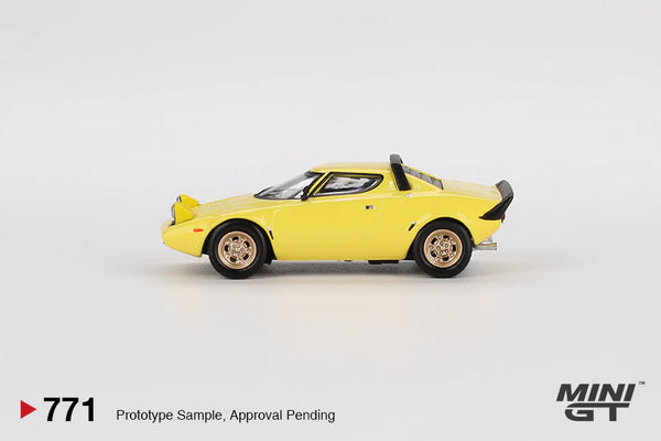 Mini GT 1/64 Lancia Stratos HF Stradale (#771) - Giallo Fly