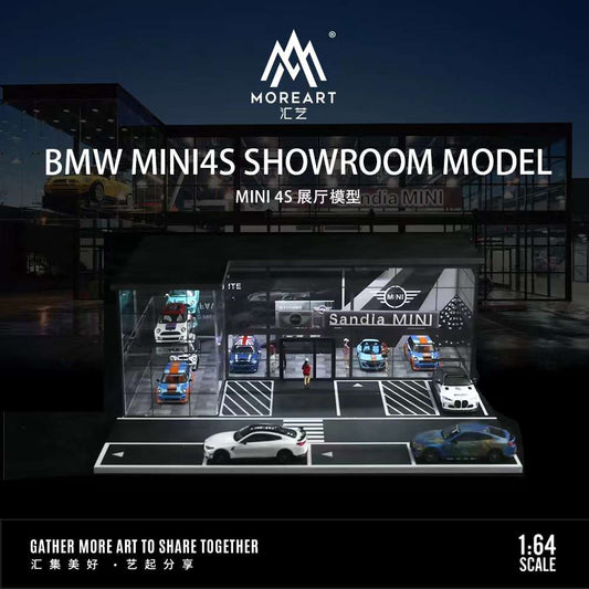 Moreart 1/64 BMW Mini Showroom Diorama (WORKING LED LIGHTS)