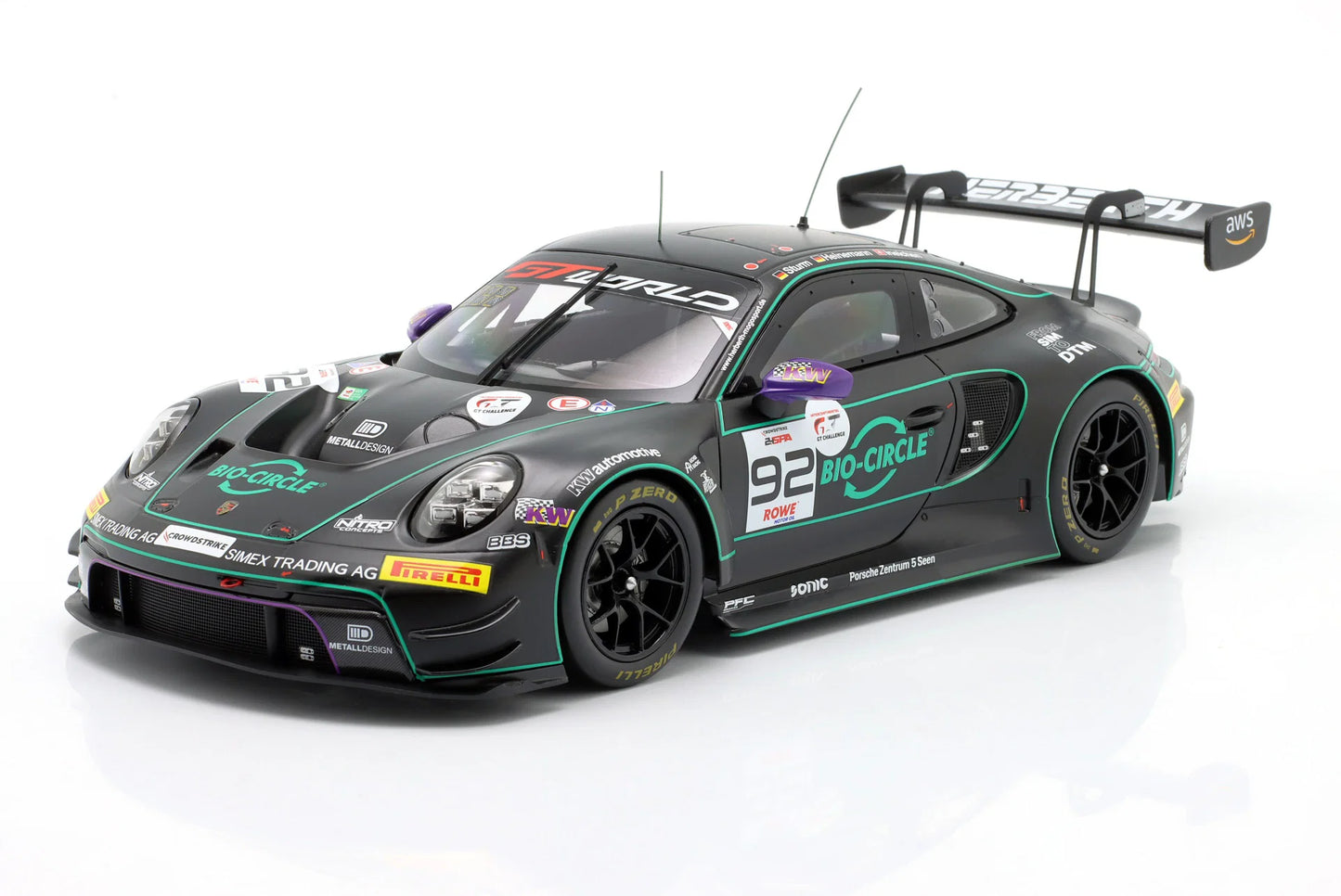 IXO 1/18 – Porsche 911 (992) GT3 R – 24h Spa 2025