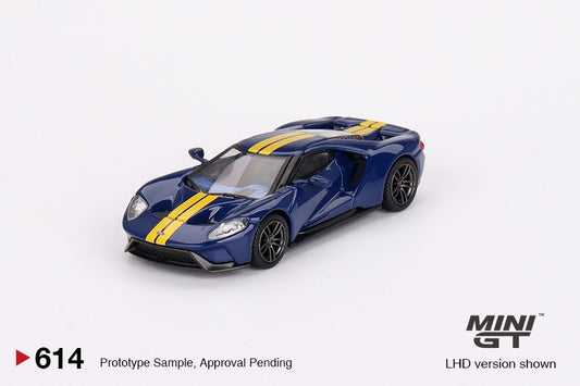 Mini GT 1/64 Ford GT (#614) - Sunoco Blue