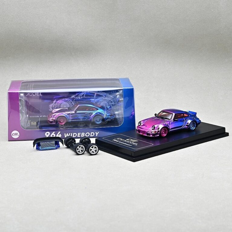 CM Model 1/64 RWB 964 Widebody - Pink/Blue Chrome