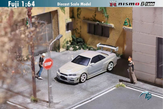 Fuji Diecast 1/64 Nissan Skyline GT-R (R34) Nimso Z-Tune - Pearl White Metallic