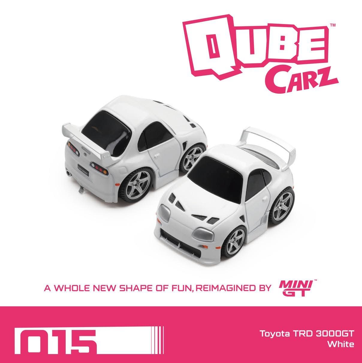 Mini GT 1/64 Qube Carz Toyota SupraTRD 2000GT - White