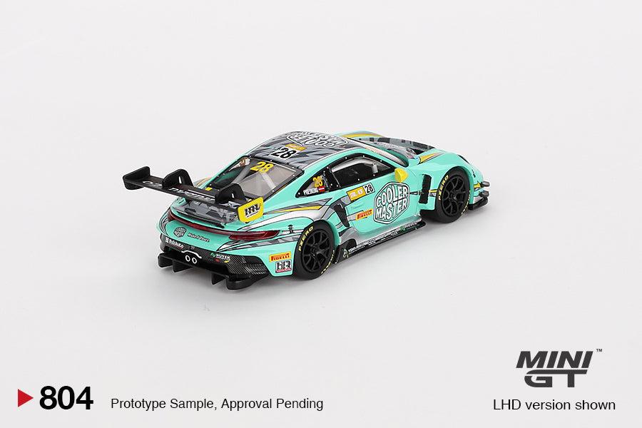 Mini GT 1/64 Porsche 911 GT3 R #28 (#803) HubAuto Racing 2023 FIA GT World Cup 70th Macau Grand Prix
