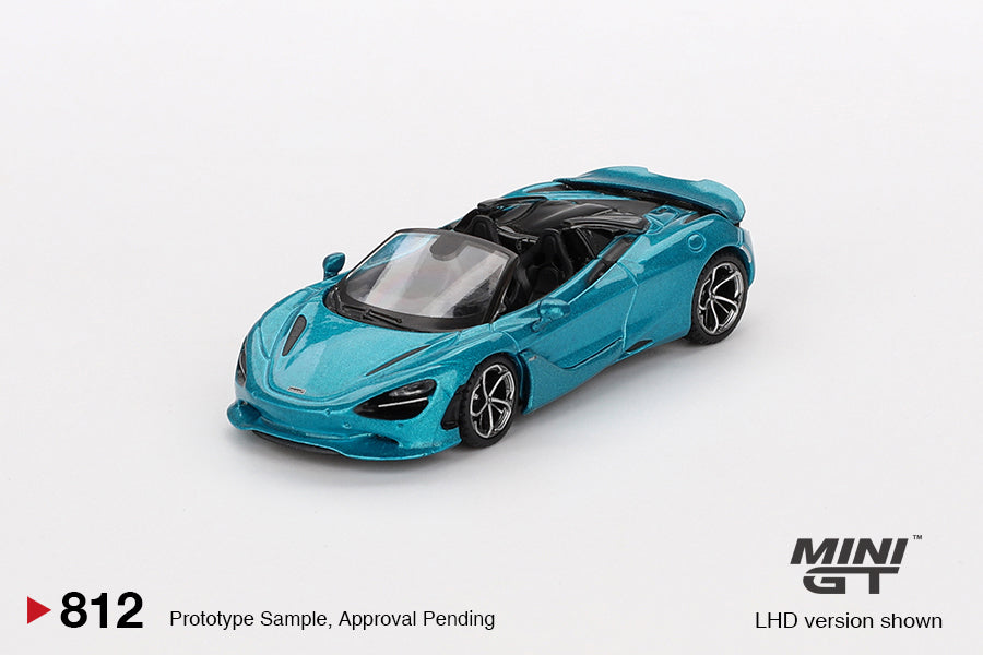 Mini GT 1/64 McLaren 750S Spider (#812) - Belize Blue