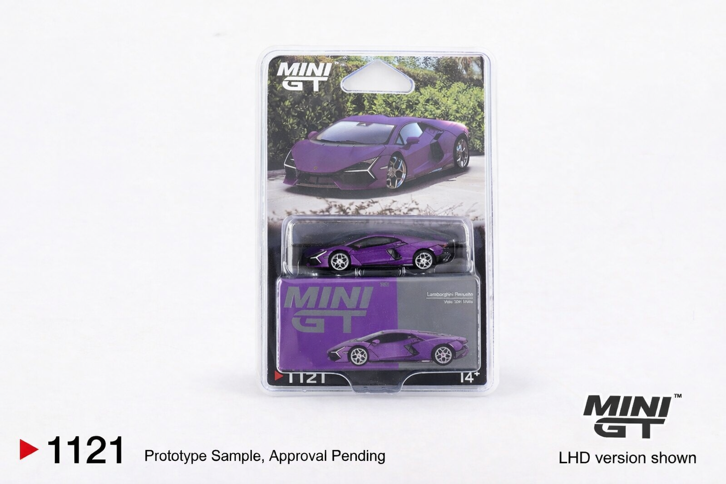 Mini GT 1/64 Lamborghini Revuelto (#1121) - Viola 30th Matte