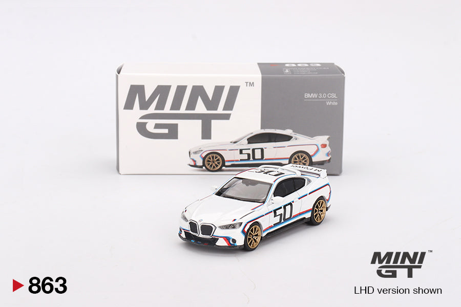 Mini GT 1/64 BMW 3.0 CSL (#863) - White
