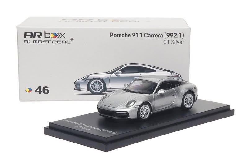 Almost Real 1/64 Porsche 911 (992) Carrera - GT Silver
