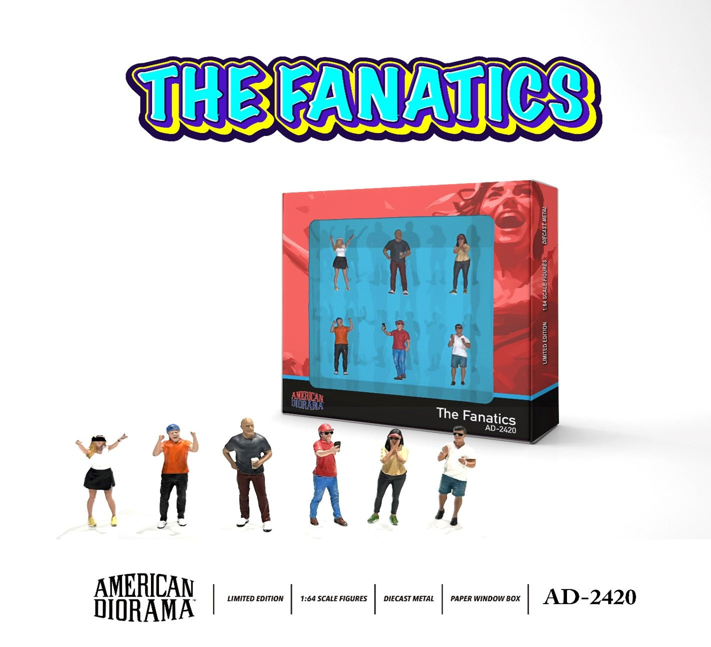 American Diorama 1/64 The Fanatics Figurine Pack