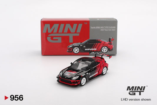 Mini GT 1/64 Toyota GR86 HKS TYPE R (#956) - ADVAN 2022 Tokyo Auto Salon