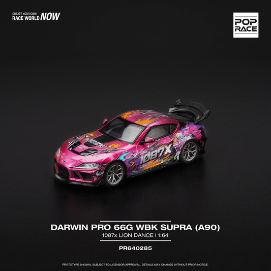Pop Race 1/64 Toyota GR Supra Darwin Pro WBK Supra - 1087X Lion Dance Livery
