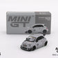 Mini GT 1/64 Abarth 595 LB-WORKS x Abas Works Fighters (#1064) - Matte Grey