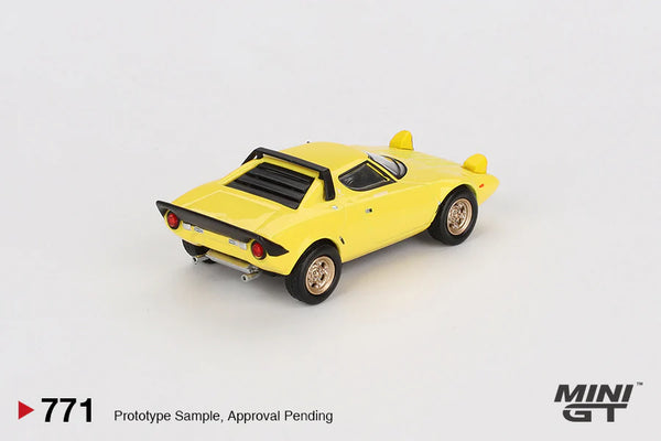 Mini GT 1/64 Lancia Stratos HF Stradale (#771) - Giallo Fly