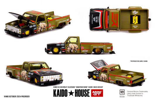 Mini GT x Kaido House 1/64 Chevrolet Silverado “Sumatran Rhino” - KAIDO x MIZU Diecast