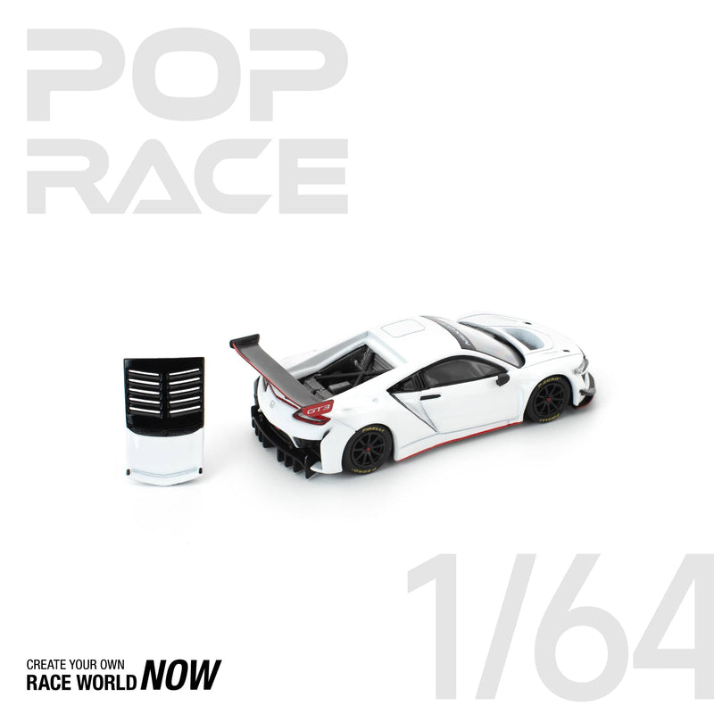 Pop Race 1/64 Honda NSX GT3 EVO22 - White