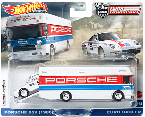 Hot Wheels Premium 1/64 Porsche 959 Team Transport