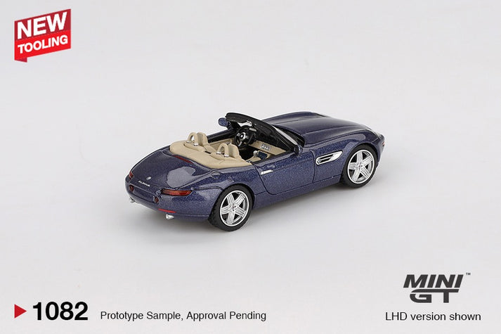 Mini GT 1/64 BMW Alpina Z8 Roadster (#1082) - Alpina Blue