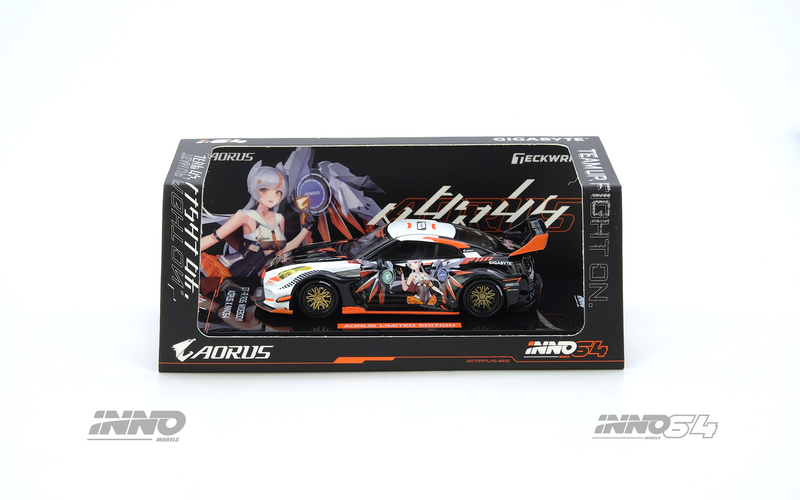 ⚠️ PRE ORDER ⚠️ Inno64 1/64 Nissan GTR (R35) Widebody - Aorus Special Edition