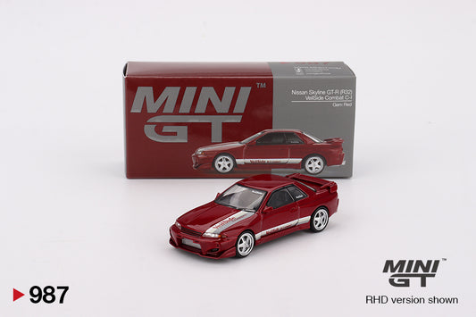 Mini GT 1/64 Veilside Nissan Skyline GT-R (R32) Veilside Combat C1 (#987) - Gem Red