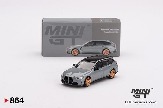 Mini GT 1/64 BMW M3 Competition Touring (#864) - Brooklyn Grey