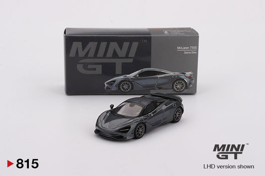 Mini GT 1/64 McLaren 750S (#815) - Soros Grey