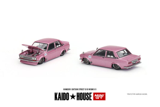 Mini GT x Kaido House 1/64 Datsun 510 Street - Kaido GT V.1 Pink
