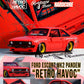 ⚠️ PRE ORDER ⚠️ Resin64 1/64 Pandem Ford Escort MK2 Retro Havoc - Red