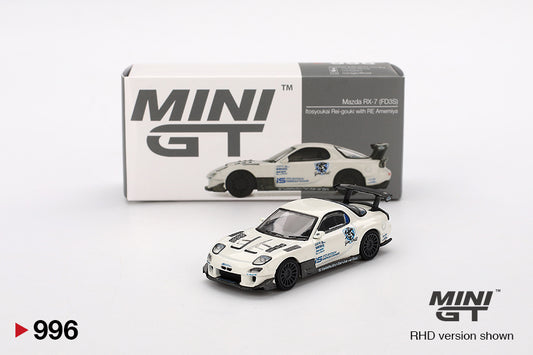 Mini GT 1/64 Mazda RX-7 (FD3S) Itosyoukai Rei-gouki with RE Amemiya (#996) - White