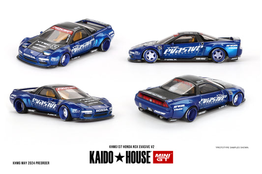 Mini GT x Kaido House 1/64 Honda NSX - Evasive V.2. Blue