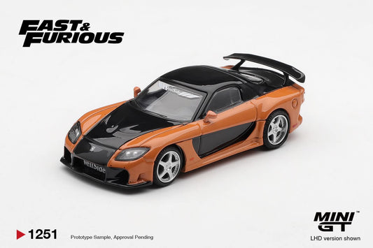 ⚠️ PRE ORDER ⚠️ Mini GT 1/64 Veilside Mazda RX7 (#1251) - Han's RX7 The Fast & The Furious Tokyo Drift