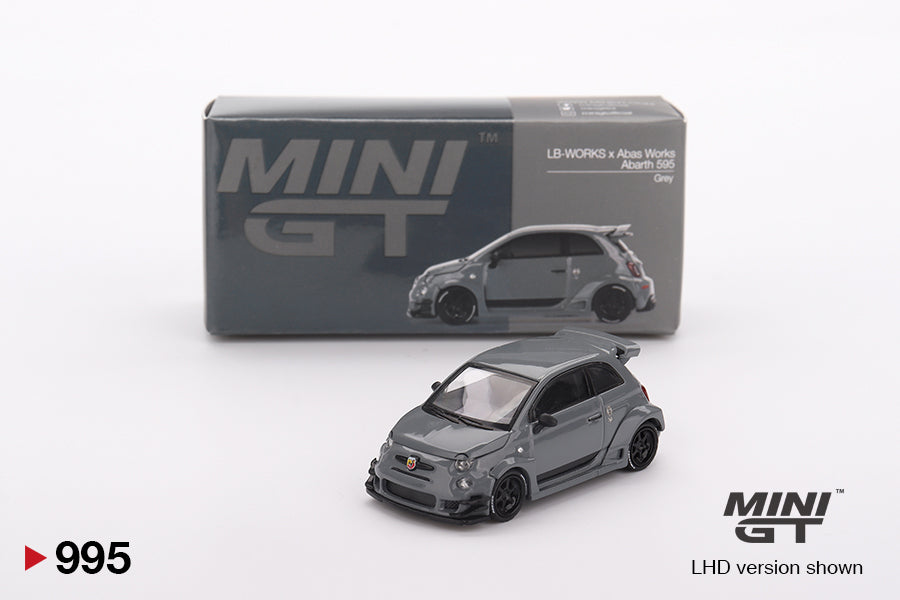 Mini GT 1/64 Abarth 595 LB-WORKS x Abas Works (#995) - Grey