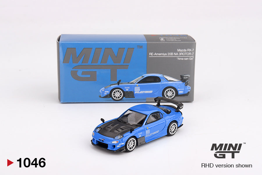 Mini GT 1/64 Mazda RX-7 RE-Amemiya (#1046) 20B NA 3ROTOR-7 “Ama-san Go”