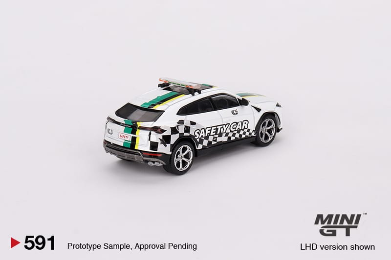 Mini GT 1/64 Lamborghini Urus (#591) - 2022 Macau GP Official Safety Car