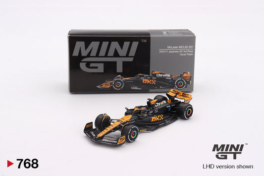 Mini GT 1/64 McLaren MCL60 #81 Oscar Piastri (#768) - 2023 Japanese GP 3rd Place