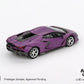 Mini GT 1/64 Lamborghini Revuelto (#1121) - Viola 30th Matte
