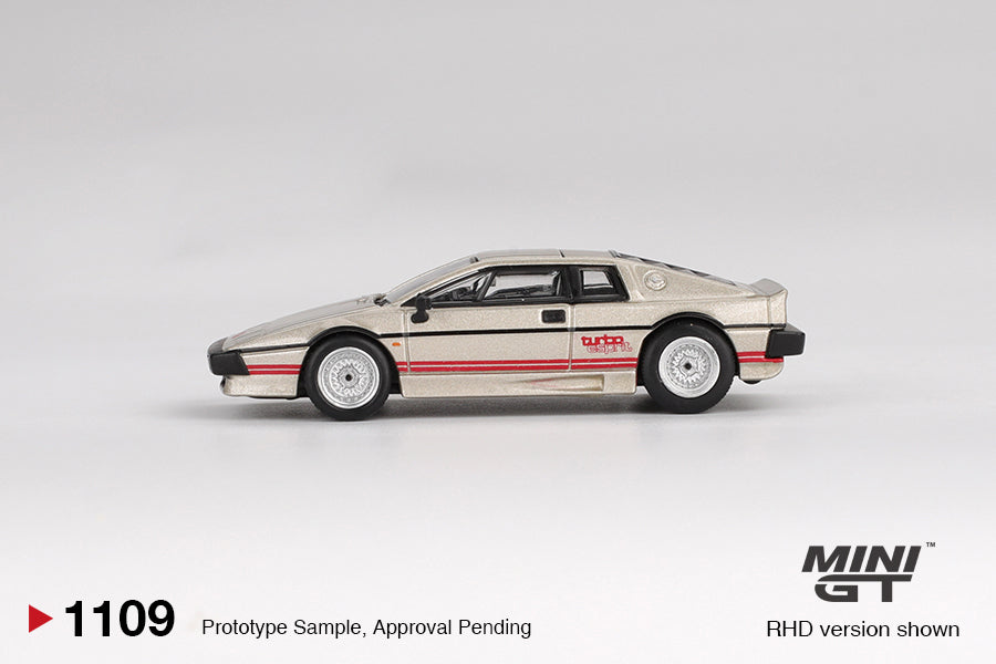 Mini GT 1/64 Lotus Esprit Turbo (#1109) - Metallic Silver