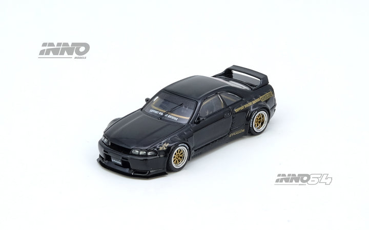 Inno64 1/64 Pandem Nissan Skyline GTR (R33) - "Hardcore" Black