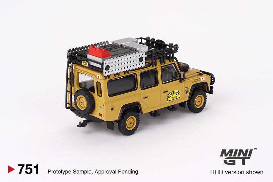 Mini GT 1/64 Land Rover Defender 110 (#751) - 1989 Camel Trophy Amazon Team Japan