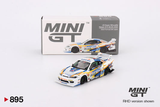 Mini GT 1/64 LB Super Silhouette Nissan Silvia (S15) - #555 Formula Drift Japan 2023