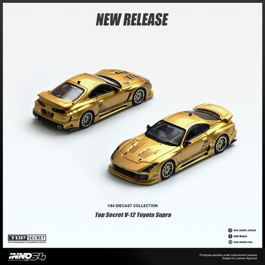 ⚠️ PRE ORDER ⚠️ Inno64 1/64 Top Secret Toyota Supra V12 - Gold
